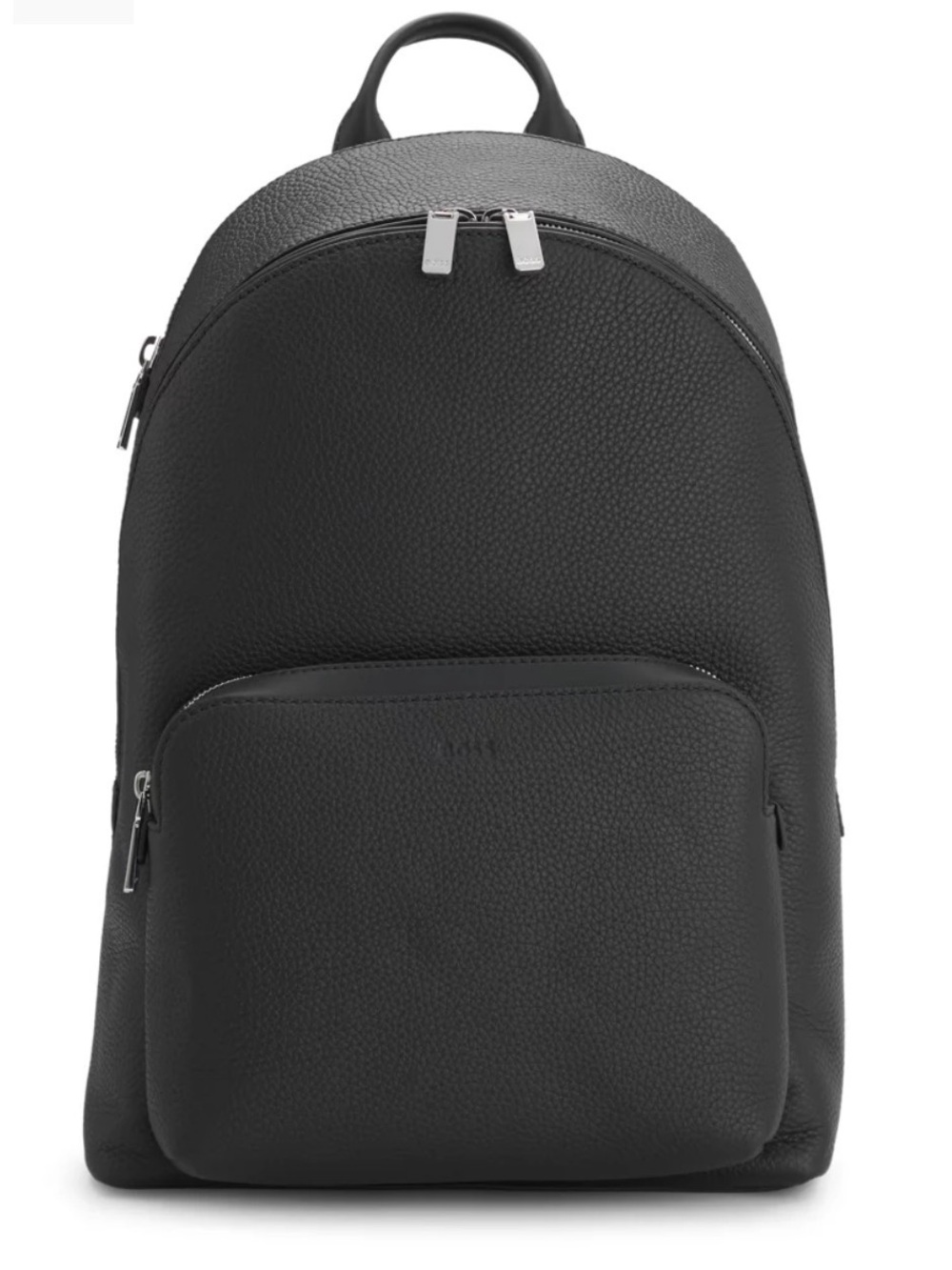 HUGO BOSS Men’s Italian Leather Backpack + Dustbag Black NWT